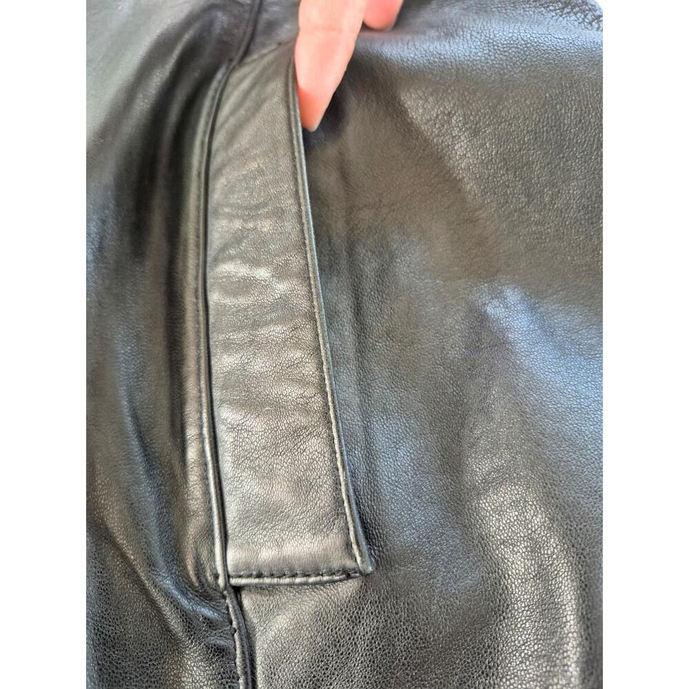 Vintage Leather Jacket Womens Small JCL 90's Black Luxury Spring Closet Staple - Picture 8 of 12